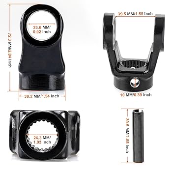 Front Drive Prop Shaft Yoke Compatible with Polaris